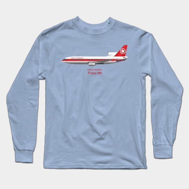 Air Canada Tristar 500 Long Sleeve T-Shirt by SteveHClark